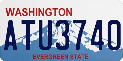 WA license plate ATU3740