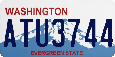 WA license plate ATU3744