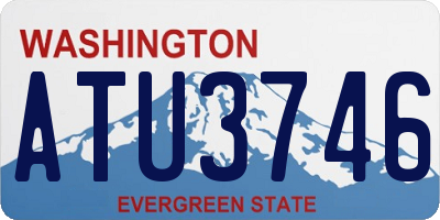 WA license plate ATU3746