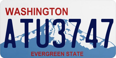 WA license plate ATU3747