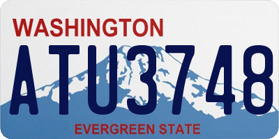 WA license plate ATU3748