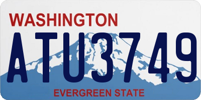 WA license plate ATU3749