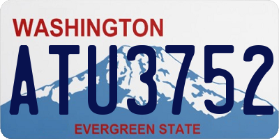 WA license plate ATU3752