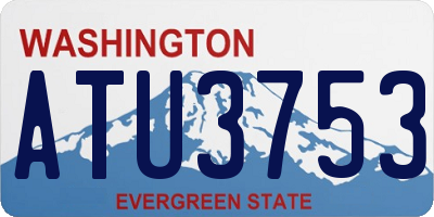 WA license plate ATU3753