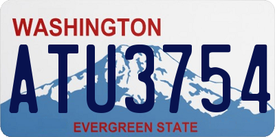 WA license plate ATU3754