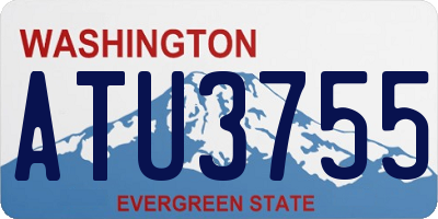 WA license plate ATU3755
