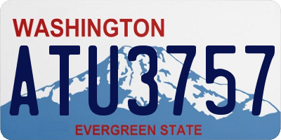 WA license plate ATU3757