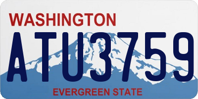 WA license plate ATU3759