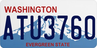WA license plate ATU3760