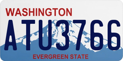 WA license plate ATU3766
