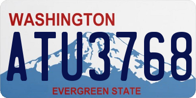 WA license plate ATU3768