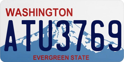 WA license plate ATU3769