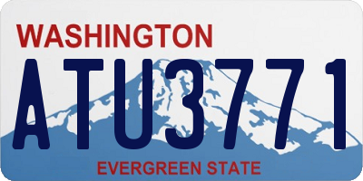 WA license plate ATU3771