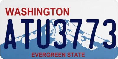 WA license plate ATU3773