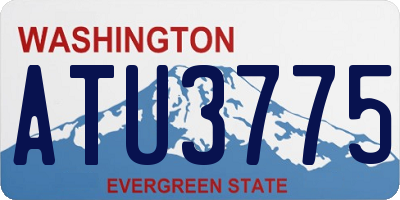 WA license plate ATU3775