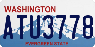 WA license plate ATU3778