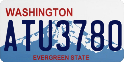 WA license plate ATU3780