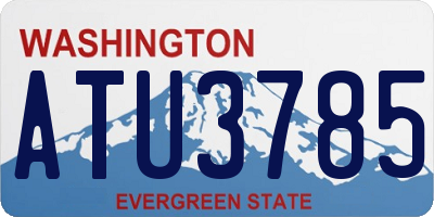 WA license plate ATU3785