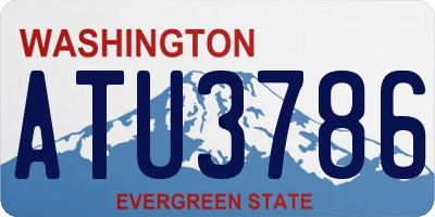 WA license plate ATU3786