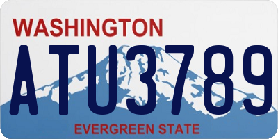 WA license plate ATU3789