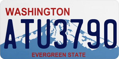 WA license plate ATU3790