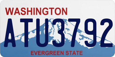 WA license plate ATU3792