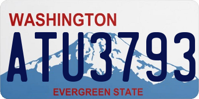 WA license plate ATU3793