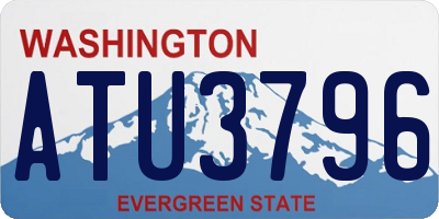 WA license plate ATU3796