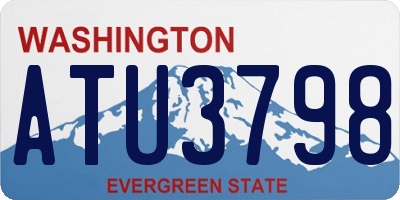 WA license plate ATU3798