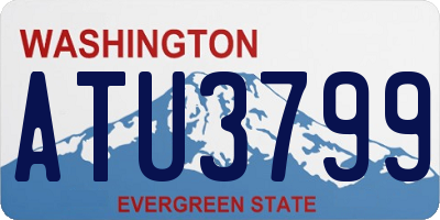 WA license plate ATU3799