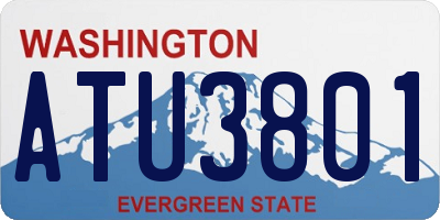 WA license plate ATU3801