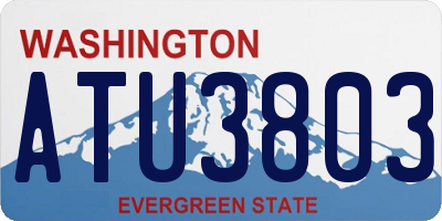 WA license plate ATU3803