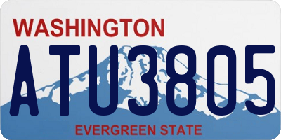 WA license plate ATU3805