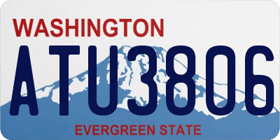 WA license plate ATU3806