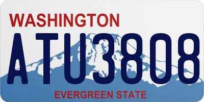 WA license plate ATU3808