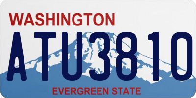 WA license plate ATU3810