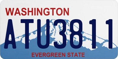 WA license plate ATU3811
