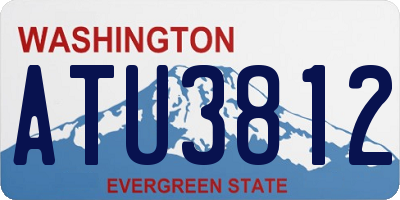 WA license plate ATU3812