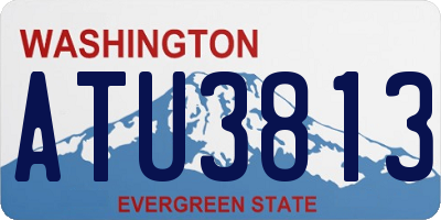 WA license plate ATU3813