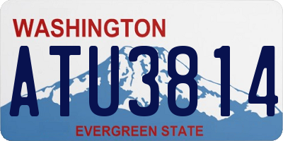 WA license plate ATU3814