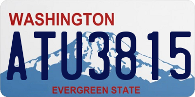 WA license plate ATU3815