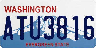 WA license plate ATU3816