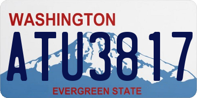 WA license plate ATU3817