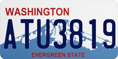 WA license plate ATU3819