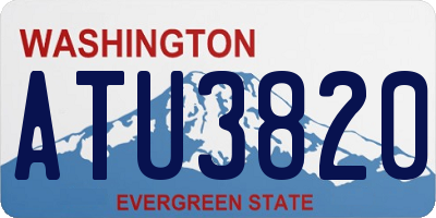 WA license plate ATU3820