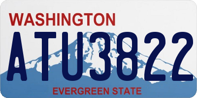 WA license plate ATU3822