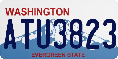 WA license plate ATU3823