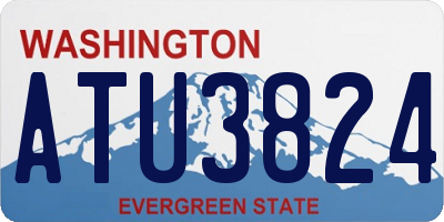 WA license plate ATU3824