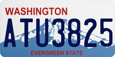 WA license plate ATU3825