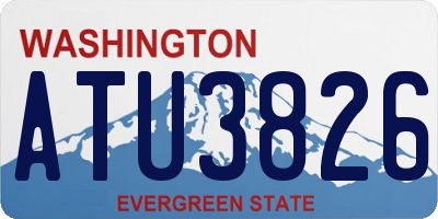 WA license plate ATU3826
